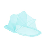 Maxbell Folding Baby Bed Netting Bedding Cute Protective Net for Infant Decor Travel Blue
