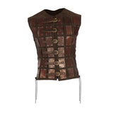 Maxbell Samurai Armor Steampunk Chest Armor for Party Halloween Pirate brown