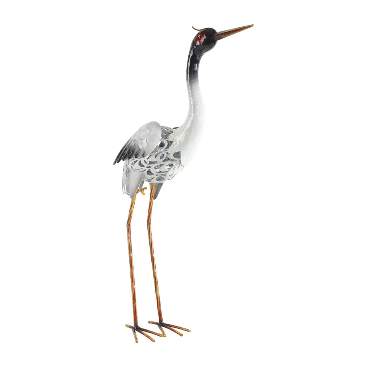 Maxbell Red Crowned Crane Statue Weatherproof for Waterscape Indoor Outdoor Backyard