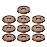 Maxbell 10x Whiskey Glasses Coasters Insulation Pads for Dinnerware Fridge Household Brown