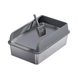 Maxbell Cat Litter Easy to Clean Anti for Small and Large Cats Cat Toilet Dark Grey and L