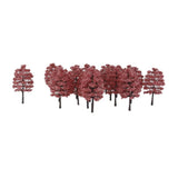 Maxbell 20PCS Model Trees Layout Street Train Railway Park Landscape 1:100 Red