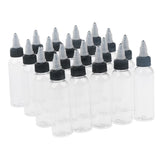 Maxbell Maxbell 20 Piece Empty Plastic Squeeze Bottle withTwist Top Cap Tip Applicator 30ml