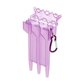 Maxbell Portable Nylon Dart Storage Box Transparent Dart Case with Lock Buckle Light Purple - Aladdin Shoppers