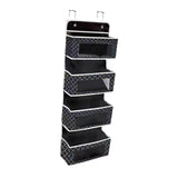 Maxbell over The Door Organizer Convenient Hanging Shelves for Nursery Bathroom Dorm Black