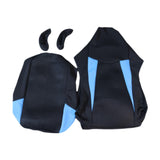 Maxbell Computer Office Chair Slipcovers Breathable Swivel Chair Gaming Chair Covers Black Blue