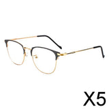 Maxbell 5xBlue Light Blocking Glasses Clear Lens Metal Frame for Sleep Better Gold