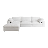 Maxbell Cloud Modular Sectional Sofa with Storage Ottoman 120inch Down Filled