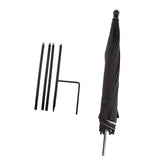 Maxbell Outdoor Plant Sunshade Umbrella Sturdy Weatherproof for Bonsai Patio Outside black