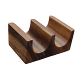 Maxbell Wooden Tacos Holder Multipurpose Divider Taco Platter for Counter Restaurant Double