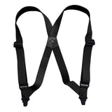 Maxbell 4xSuspenders for Men Adjustable Pants Durable Utility for Wedding Black