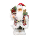 Maxbell Christmas Doll Table Centerpiece Santa Claus Figurine for Indoor Shop Office C