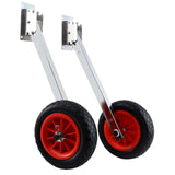 Maxbell 2Pcs Inflatable Boat Launch Wheels for Kayaks Rowboats Sailing Dinghies Variable Angle