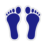 Maxbell Footprint Stickers Foot Print Stickers for Classroom Decoration Nursery Room Blue