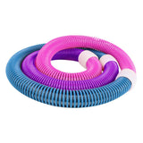 Maxbell Weighted Fitness Hoop PVC Foldable Abdomen Fitness Circles for Men Women Gym Pink Purple Blue