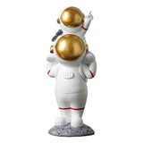 Maxbell Astronaut Figurines Spaceman Statue Collectible Kids Gift Desktop Decoration 11x27.5CM