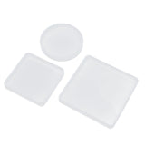 Maxbell 12Piece Resin Silicone Mold Square Round Mould for Resin Jewelry Making Tool