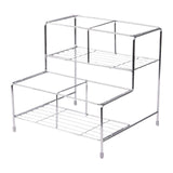 Maxbell Coffee Syrup Organizer Rack Seasoning Organizer for Pantry Tea House 4 grids