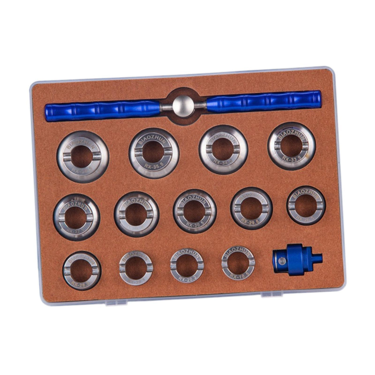 Maxbell Watch Back Cover Remover Sturdy Practical with Storage Box Watch Repair Tool 22cmx16cmx3cm