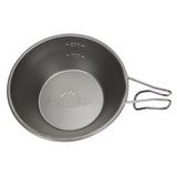 Maxbell 2Pcs Stainless Steel Camping Fixed Handle Bowls Rice Bowl Portable