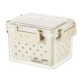 Maxbell Fruit Container for Fridge with Drain Basket with Colander Pantry Keep Fresh 12.5x9x10cm
