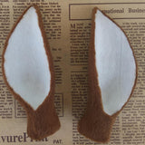 Maxbell 1 Pair Realistic Faux Fur Deer Ear Animal Model Figures Home Decor –Brown - Aladdin Shoppers