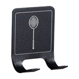 Maxbell Badminton Racket Hook Modern Wall Mounted Racket Rack for Bedroom Garage Gym for Badminton Racket