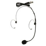 Maxbell 7xDouble Ear Hook Wired Headset Headworn Microphone Black XLR 4Pin