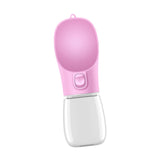 Maxbell Dog Water Dispenser 300ml Pet Water Bottle for Small Animals Rabbits Outdoor pink