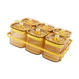 Maxbell Dried Fruit Plate Nordic Appetizer Serving Tray for Home Kitchen Dining Room Gold