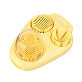 Maxbell Egg Slicer Sturdy 3 in 1 Multiuse Kitchen Utensil for Banana Mushrooms Kiwis
