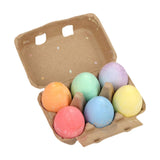 Colorful Outdoor Chalk Easter Egg Chalk for Outdoor Boys Girls Children 6Pcs Solid Color