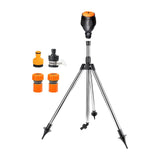 Maxbell Rotating Tripod Sprinkler with 3/4inch Quick Connector for Greenhouse Sturdy