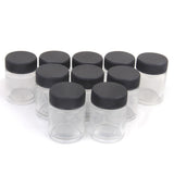 Maxbell 20pcs Mixed 22cc Glass Airbrush Bottle Pigment Jars Siphon Suction Feed Lid