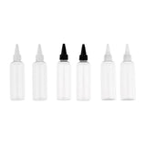 Maxbell 6pcs Plastic 100ml Travel Squeeze Bottle Lotion Shampoo Container Clear Cap