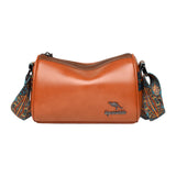 Maxbell Women Crossbody Bag with Zipper Fashion Handbag for Shopping Street Holidays Light Brown