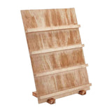 Maxbell Wooden Earring Display Stand Earring Card Holder for Dorm Tradeshow Home Use 4 Tier