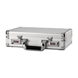 Maxbell Aluminum Alloy Case Equipment Protection Case for Outdoor Travel Mic Storage Argent with Sponge