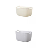 Maxbell 2pcs Storage Basket Hollow Stackable Bin for Clothes