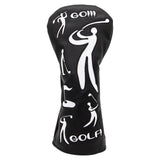 Maxbell Durable Golf Wood Head Cover Golf Club Headcover Protection Golfer Gift PU Black 1 - Aladdin Shoppers