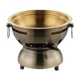 Maxbell Mini Hot Pot Traditional Chinese Hot Pot for Kitchen Countertop Home Camping M bronze