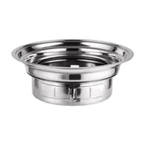 Maxbell Round Barbecue Grill Furnace Outdoor Grill for Backyard Outdoor Indoor Beach Style A