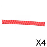 Maxbell 4xHeat Shrink Rod Wrap 3:1 Electrical Insulation Non-Slip 15mm 35mm Diameter Red 15mm