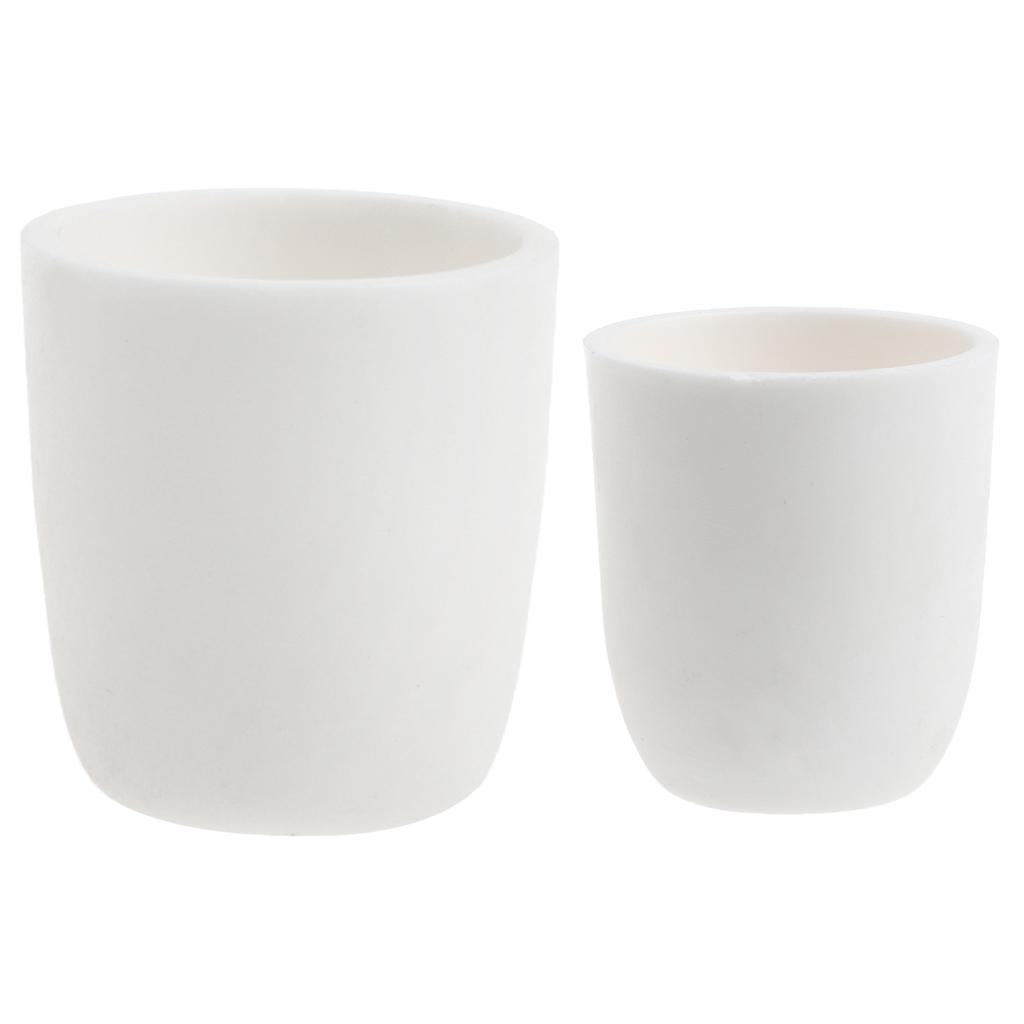 Maxbell Cylindrical Corundum Crucible Alumina Ceramic for Lab Experiment 10ml 20mL