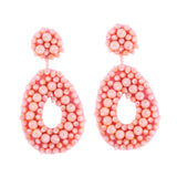 Maxbell Drop Earrings Trendy Ethnic Dangle Earrings for Birthday Gift Vacation Party Pink