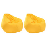 Maxbell 2 Pieces Waterproof Stuffed Animal Storage Bean Bag Cover Yellow
