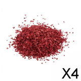 Maxbell 4xRealistic Miniature Leaves Simulation Leaves for Train DIY Mini Model Layout Red
