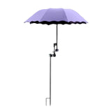 Maxbell Plant Umbrellas for Outdoor Plants Planter Shade Cover for Patio Garden Beds Purple
