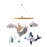 Maxbell Nursery Crib Mobile Felt Hanging Decoration for Boys Girls Infant 0-6 Months