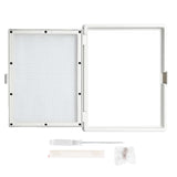 Maxbell Window Screen Mesh Home Office with Mount Hardware Tool Magnetic Flap System Style B